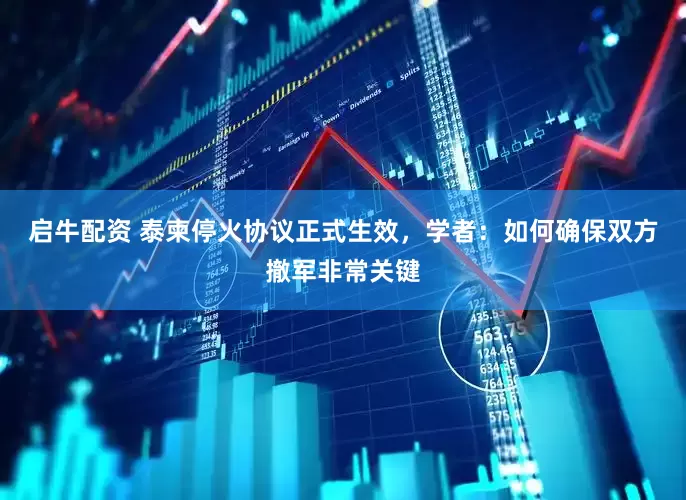 启牛配资 泰柬停火协议正式生效，学者：如何确保双方撤军非常关键